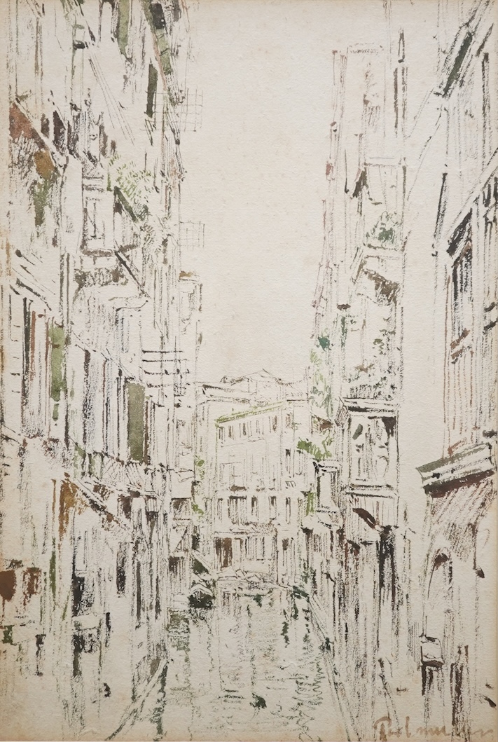 Izsák Perlmutter, Hungarian (1866–1952), Venetian canal scene